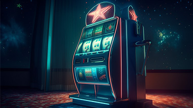 Cool slot machine in space