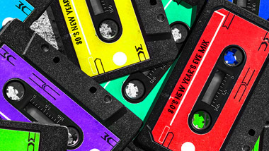 pile of cassette tapes
