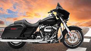 Black motorcycle