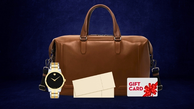 Travel bag, watch, tickets, gift card